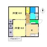 ハイツノウム 2Kの間取り