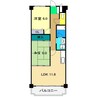 サンハイツ上町（１） 2LDKの間取り
