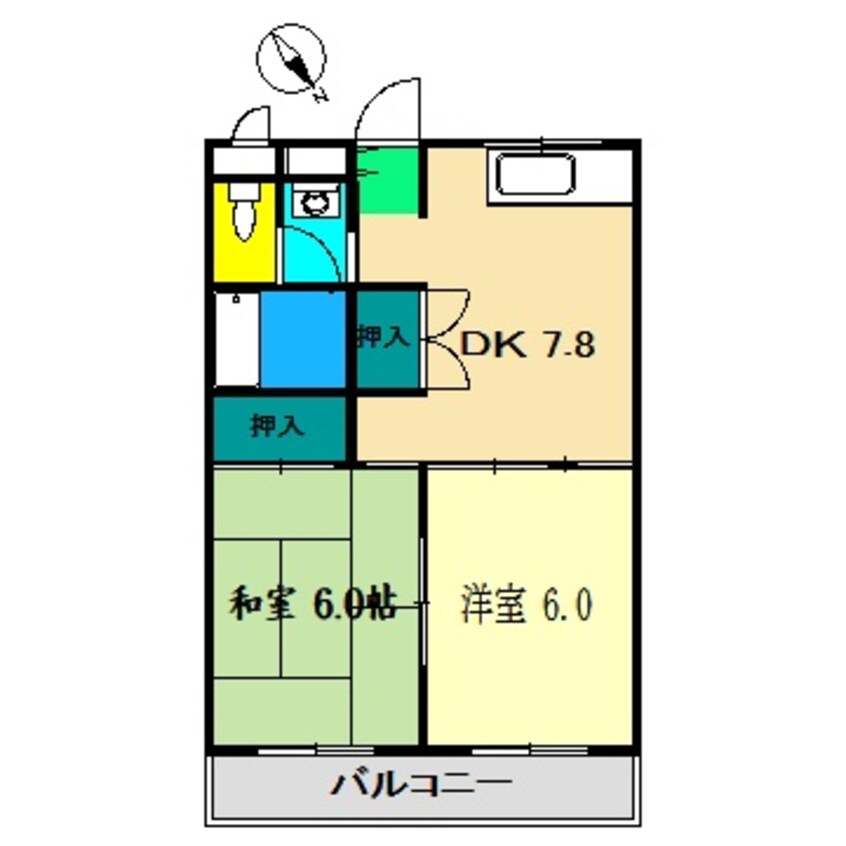 間取図 レジデンス優美36