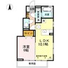 セジュール堂林 A棟 1LDKの間取り