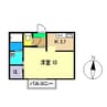 メゾン城山 1Kの間取り
