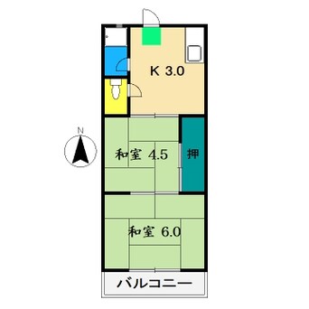 間取図 コーポあざみの