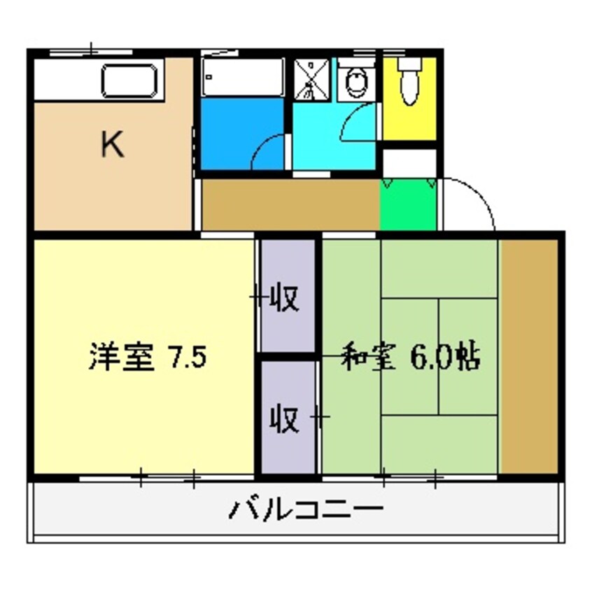 間取図 クレールイワタ