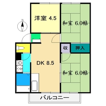 間取図 スピナッチハウス Ⅰ,Ⅱ