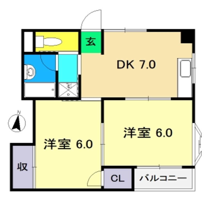 間取図 クレールセゾン Ⅰ