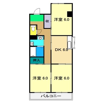 間取図 ハイツヨシカワ