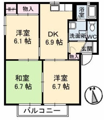 間取図 ヴィラ坂本