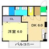 リライアンス 1DKの間取り