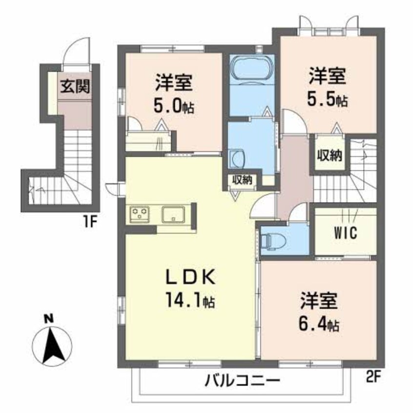 間取図 グランマスト杉井流Ⅲ C棟