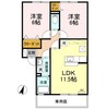 ウィルモア イースト 2LDKの間取り