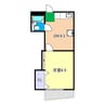 富士コーポ 1DKの間取り