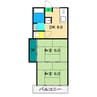 東山コーポ 2DKの間取り