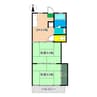 東山コーポ 2DKの間取り
