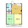 TBコーポ 2DKの間取り