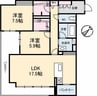 ベレオガーデンズ Miwa 2LDKの間取り