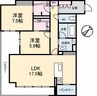 ベレオガーデンズ Miwa 2LDKの間取り