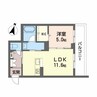 ファルコ鷹匠 1LDKの間取り