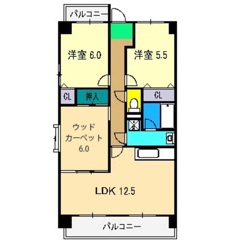 間取図 クレスト廿代