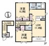 シャーメゾン ルフレ 2LDKの間取り