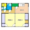 貸家（介良乙3106） 2Kの間取り