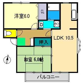 間取図 ヴィーブル新田