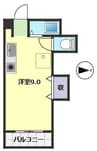 フェリオ澤田 1Rの間取り