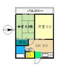 レジデンス マルミツ 2DKの間取り