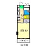 E-CASA入明 1Kの間取り