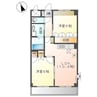 モンターニャ 2LDKの間取り