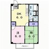 コモドハイツＡ 2DKの間取り