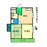 ハイネスぶどうの木 2LDKの間取り