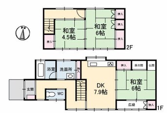 間取図 いの町M邸 A号室