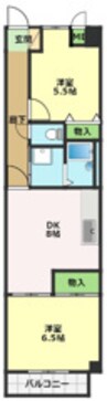ハイブリッジ 2DKの間取り