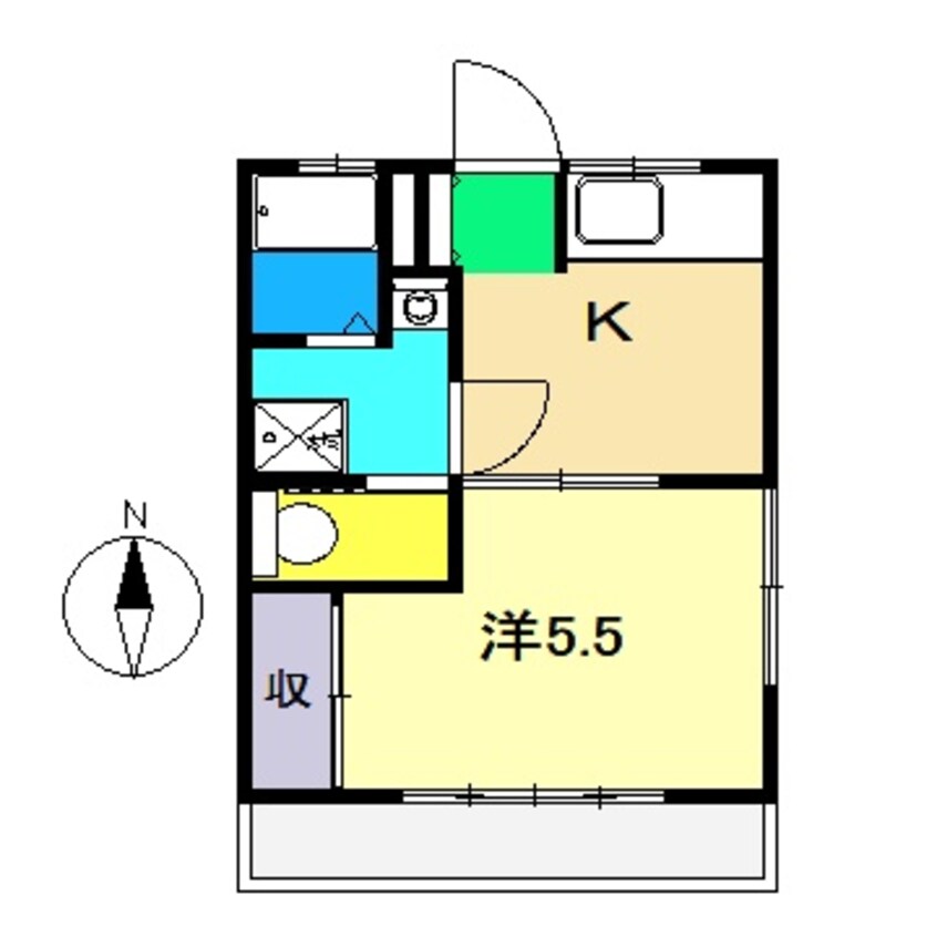 間取図 コーポラスグリーン