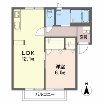 間取図 ファミール一柳 B棟