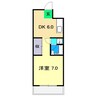 LB-1 1DKの間取り