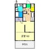 EXT  A棟 1Kの間取り