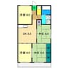 コーポ公文 4DKの間取り