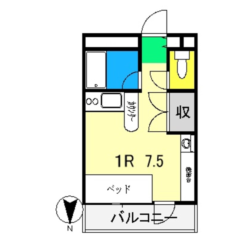 間取図 ブルーハイツアウトバーン