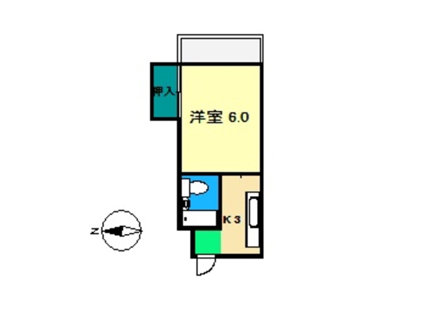 間取図 中水道ハイツ