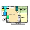ファミール戸田 B棟 2LDKの間取り