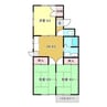シャトレ旭 3DKの間取り