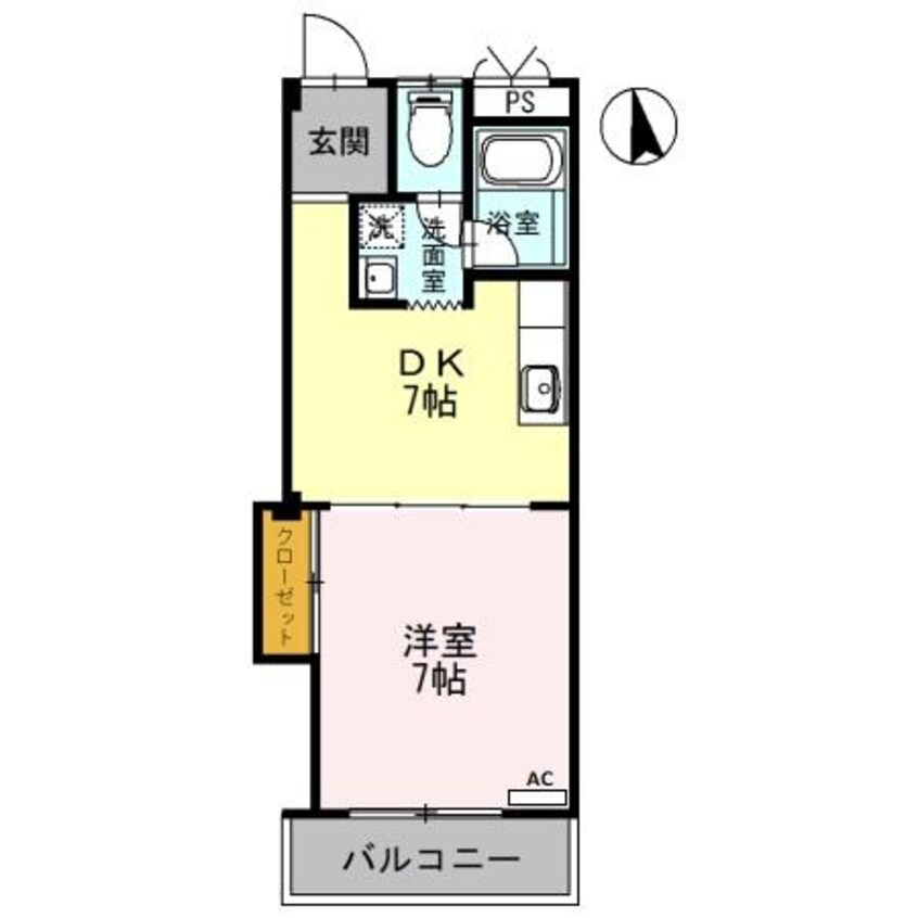 間取図 カナルシャトーＤ７