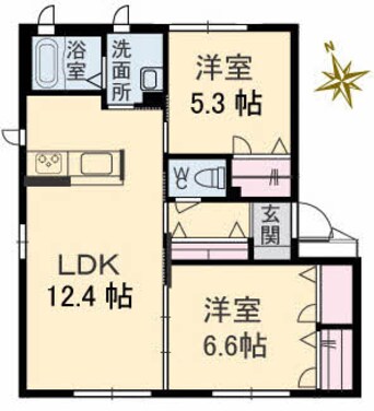 間取図 ヴィラージュヌフ Ⅲ棟