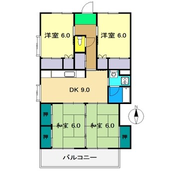 間取図 サンハイツ小松