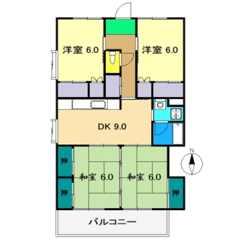 間取図 サンハイツ小松