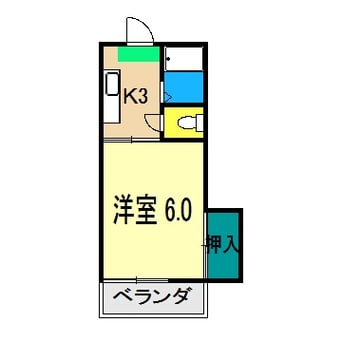 間取図 第5つくもコーポ