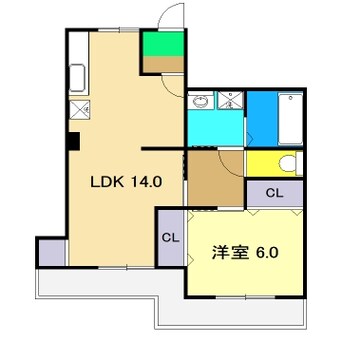 間取図 高知市電ごめん線・伊野線/東新木駅 徒歩3分 2階 築35年