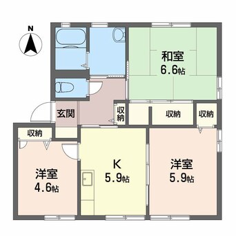 間取図 ファミール・ビレジ C棟