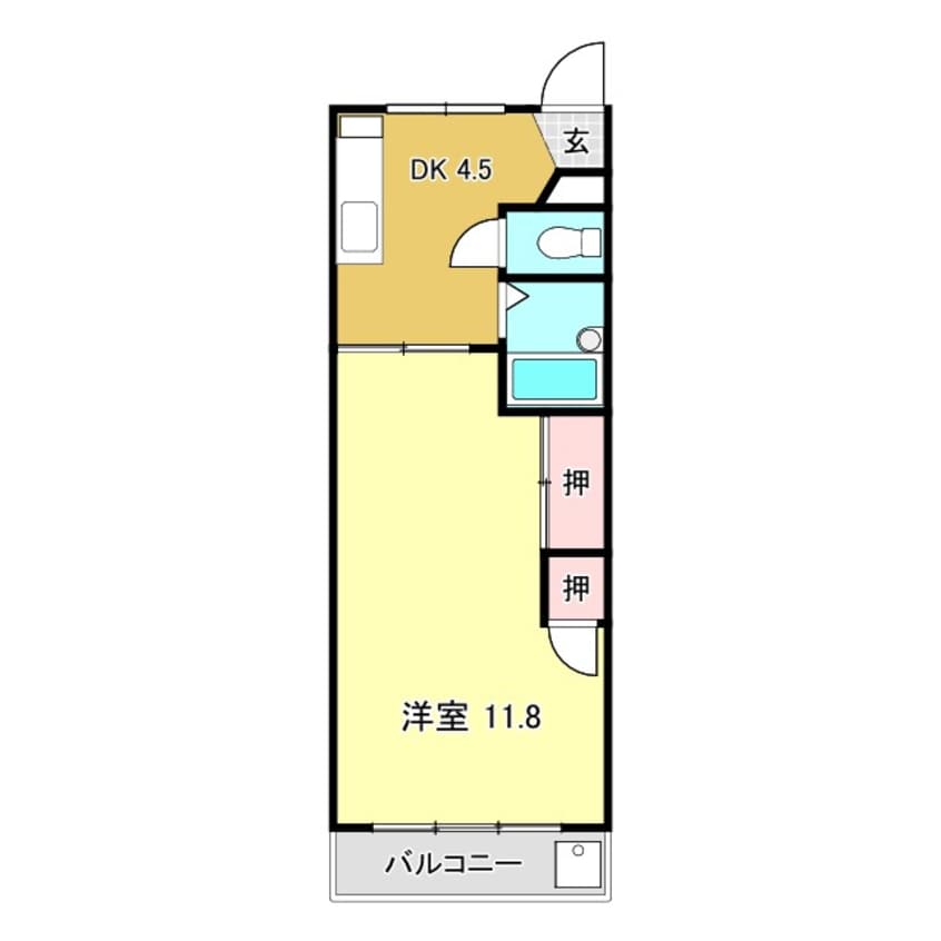 間取図 コーポ愛宕